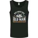 Drumming An Old Man Drummer Drum Funny Mens Vest Tank Top Black