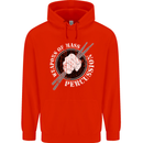 Drumming Weapons of Mass Percussion Funny Childrens Kids Hoodie Bright Red