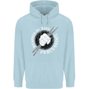 Drumming Weapons of Mass Percussion Funny Childrens Kids Hoodie Light Blue