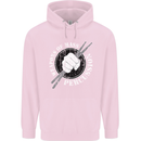 Drumming Weapons of Mass Percussion Funny Childrens Kids Hoodie Light Pink