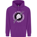 Drumming Weapons of Mass Percussion Funny Childrens Kids Hoodie Purple