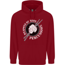 Drumming Weapons of Mass Percussion Funny Childrens Kids Hoodie Red