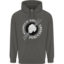 Drumming Weapons of Mass Percussion Funny Childrens Kids Hoodie Storm Grey