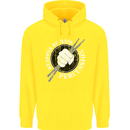 Drumming Weapons of Mass Percussion Funny Childrens Kids Hoodie Yellow