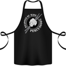 Drumming Weapons of Mass Percussion Funny Cotton Apron 100% Organic Black