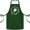 Drumming Weapons of Mass Percussion Funny Cotton Apron 100% Organic Forest Green