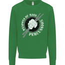 Drumming Weapons of Mass Percussion Funny Kids Sweatshirt Jumper Irish Green