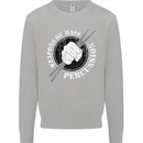 Drumming Weapons of Mass Percussion Funny Kids Sweatshirt Jumper Sports Grey