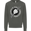 Drumming Weapons of Mass Percussion Funny Kids Sweatshirt Jumper Storm Grey