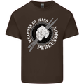 Drumming Weapons of Mass Percussion Funny Kids T-Shirt Childrens Chocolate