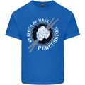 Drumming Weapons of Mass Percussion Funny Kids T-Shirt Childrens Royal Blue