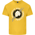 Drumming Weapons of Mass Percussion Funny Kids T-Shirt Childrens Yellow