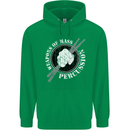 Drumming Weapons of Mass Percussion Funny Mens 80% Cotton Hoodie Irish Green
