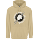 Drumming Weapons of Mass Percussion Funny Mens 80% Cotton Hoodie Sand