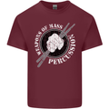 Drumming Weapons of Mass Percussion Funny Mens Cotton T-Shirt Tee Top Maroon