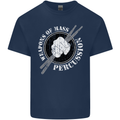 Drumming Weapons of Mass Percussion Funny Mens Cotton T-Shirt Tee Top Navy Blue