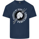 Drumming Weapons of Mass Percussion Funny Mens Cotton T-Shirt Tee Top Navy Blue