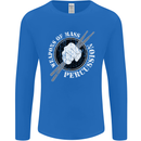 Drumming Weapons of Mass Percussion Funny Mens Long Sleeve T-Shirt Royal Blue