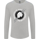 Drumming Weapons of Mass Percussion Funny Mens Long Sleeve T-Shirt Sports Grey