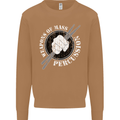 Drumming Weapons of Mass Percussion Funny Mens Sweatshirt Jumper Caramel Latte