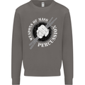 Drumming Weapons of Mass Percussion Funny Mens Sweatshirt Jumper Charcoal