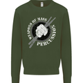 Drumming Weapons of Mass Percussion Funny Mens Sweatshirt Jumper Forest Green