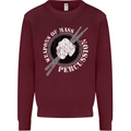 Drumming Weapons of Mass Percussion Funny Mens Sweatshirt Jumper Maroon
