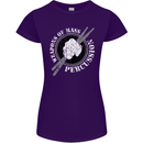 Drumming Weapons of Mass Percussion Funny Womens Petite Cut T-Shirt Purple