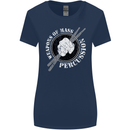 Drumming Weapons of Mass Percussion Funny Womens Wider Cut T-Shirt Navy Blue