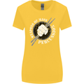 Drumming Weapons of Mass Percussion Funny Womens Wider Cut T-Shirt Yellow