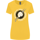 Drumming Weapons of Mass Percussion Funny Womens Wider Cut T-Shirt Yellow