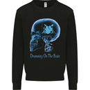 Drumming on the Brain Drummer Drum Funny Kids Sweatshirt Jumper Black