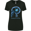 Drumming on the Brain Drummer Drum Funny Womens Wider Cut T-Shirt Black
