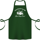 Drums for My Wife Drummer Drumming Cotton Apron 100% Organic Forest Green