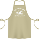 Drums for My Wife Drummer Drumming Cotton Apron 100% Organic Khaki