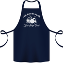 Drums for My Wife Drummer Drumming Cotton Apron 100% Organic Navy Blue