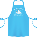 Drums for My Wife Drummer Drumming Cotton Apron 100% Organic Turquoise