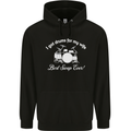 Drums for My Wife Drummer Drumming Mens 80% Cotton Hoodie Black