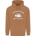 Drums for My Wife Drummer Drumming Mens 80% Cotton Hoodie Caramel Latte