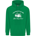 Drums for My Wife Drummer Drumming Mens 80% Cotton Hoodie Irish Green