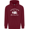 Drums for My Wife Drummer Drumming Mens 80% Cotton Hoodie Maroon