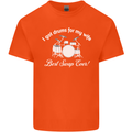 Drums for My Wife Drummer Drumming Mens Cotton T-Shirt Tee Top Orange