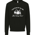 Drums for My Wife Drummer Drumming Mens Sweatshirt Jumper Black