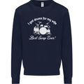 Drums for My Wife Drummer Drumming Mens Sweatshirt Jumper Navy Blue
