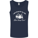 Drums for My Wife Drummer Drumming Mens Vest Tank Top Navy Blue