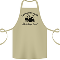 Drums for My Wife Drumming Drummer Cotton Apron 100% Organic Khaki