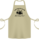 Drums for My Wife Drumming Drummer Cotton Apron 100% Organic Khaki