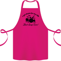 Drums for My Wife Drumming Drummer Cotton Apron 100% Organic Pink