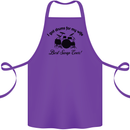 Drums for My Wife Drumming Drummer Cotton Apron 100% Organic Purple