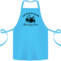 Drums for My Wife Drumming Drummer Cotton Apron 100% Organic Turquoise